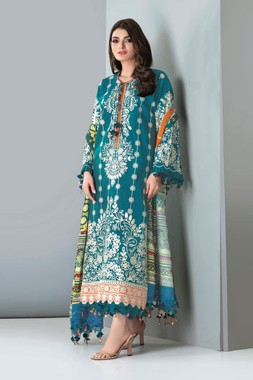 Cc21303 Green Khaadi Autumn Collection 2021